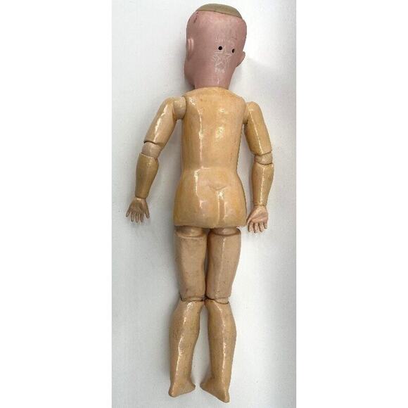Antique 1906 Schoenau & Hoffmeister Bisque Doll 22” Open Mouth Compo Body - Picture 15 of 16